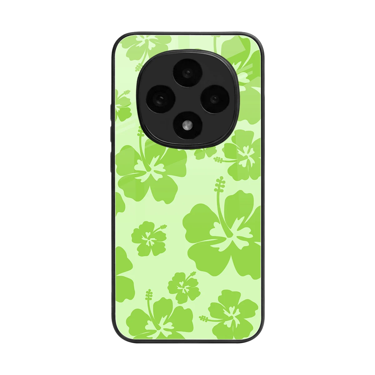 Wildflower Green back phone cover | glass case for oppo f31 pro 5g