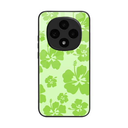 Wildflower Green back phone cover | glass case for oppo f31 pro 5g