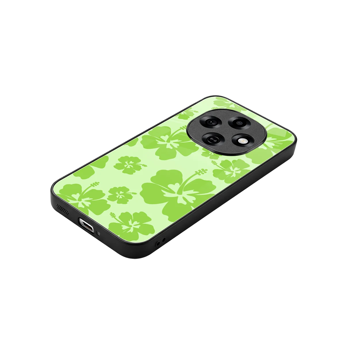Wildflower Green stylish phone case for oppo f31 pro 5g | glossy glass and slim fit