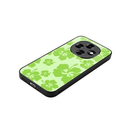 Wildflower Green stylish phone case for oppo f31 pro 5g | glossy glass and slim fit