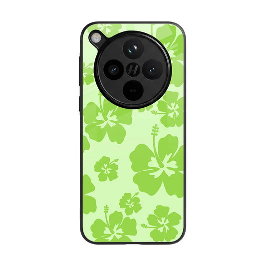 Wildflower Green back phone cover | glass case for oppo find x8