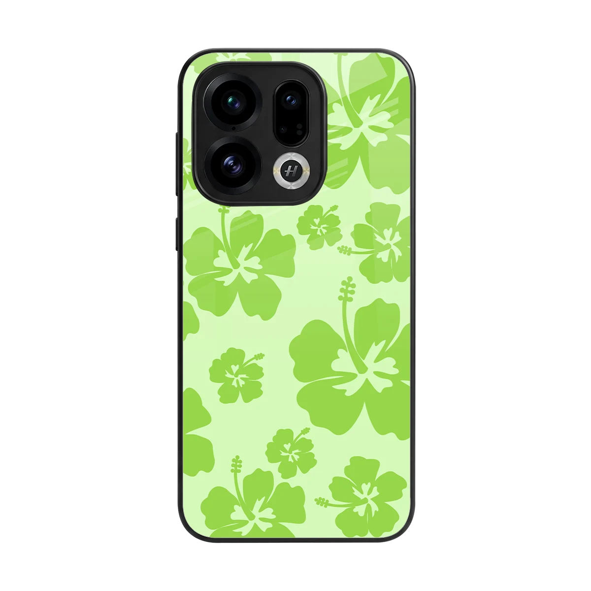 Wildflower Green back phone cover | glass case for oppo find x9