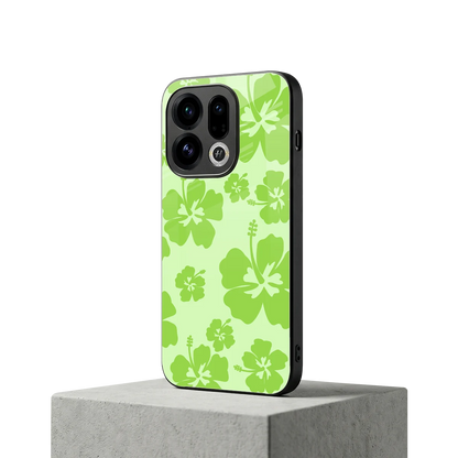 Wildflower Green oppo find x9 mobile cover | shockproof glass phone case