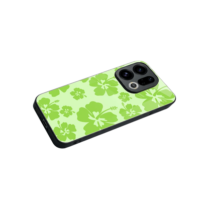 Wildflower Green stylish phone case for oppo find x9 | glossy glass and slim fit