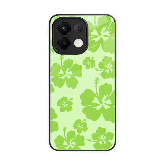 Wildflower Green back phone cover | glass case for oppo k13 5g