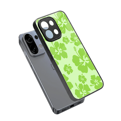 Wildflower Green sleek oppo k13 5g cover with tempered glass back and TPU edges