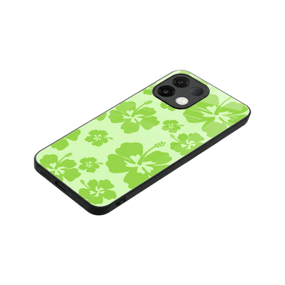 Wildflower Green stylish phone case for oppo k13 5g | glossy glass and slim fit
