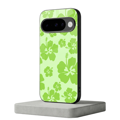 Wildflower Green google pixel 10 mobile cover | shockproof glass phone case