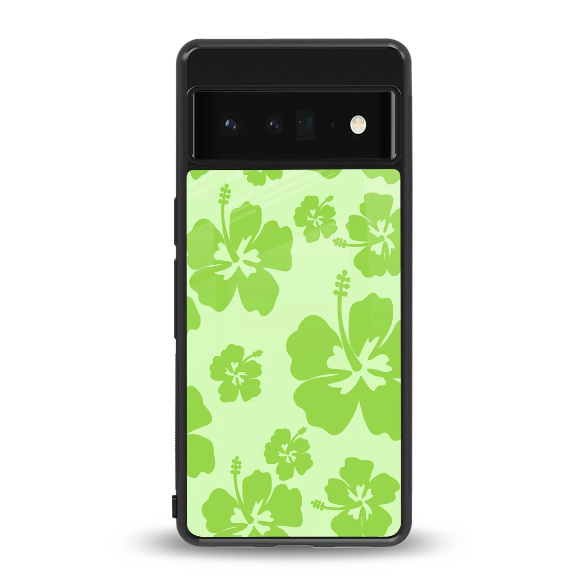 Wildflower Green back phone cover | glass case for google pixel 6 pro