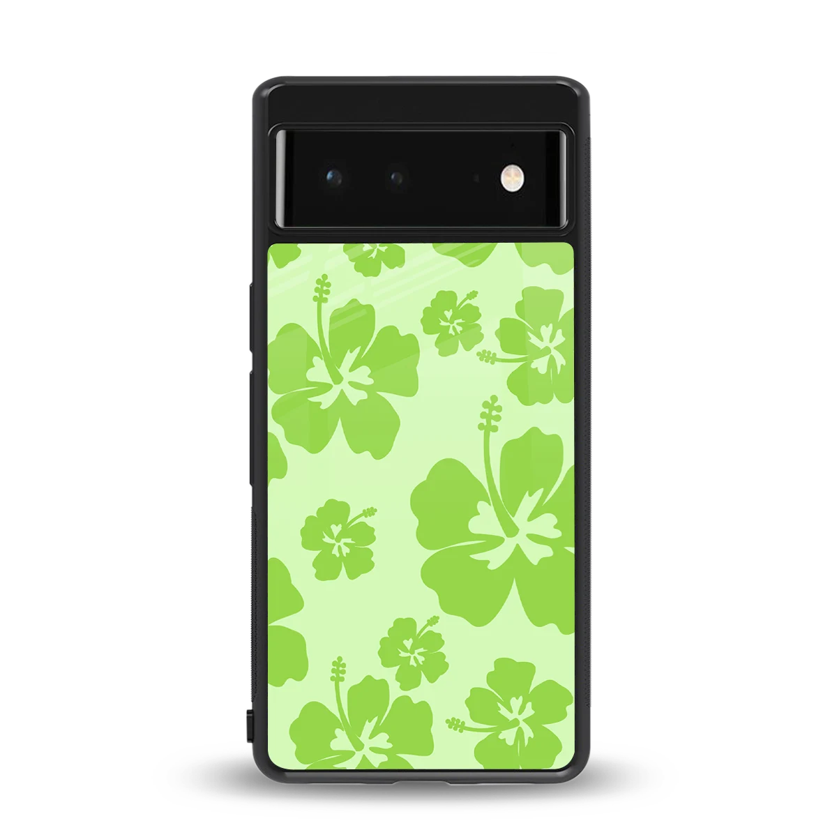 Wildflower Green back phone cover | glass case for google pixel 6a