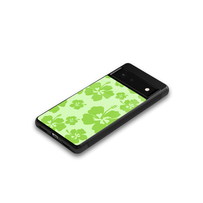 Wildflower Green google pixel 6 mobile cover | shockproof glass phone case