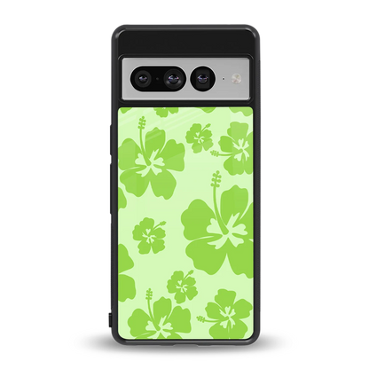 Wildflower Green back phone cover | glass case for google pixel 7 pro