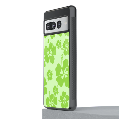 Wildflower Green stylish phone case for google pixel 7 pro | glossy glass and slim fit