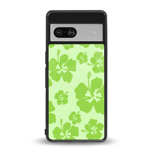 Wildflower Green back phone cover | glass case for google pixel 7