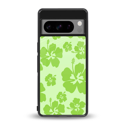Wildflower Green back phone cover | glass case for google pixel 8 pro