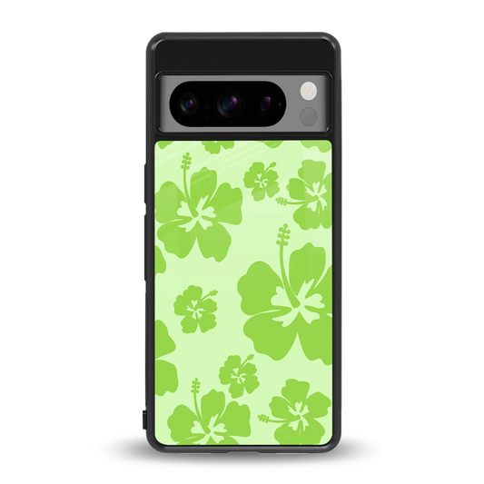 Wildflower Green back phone cover | glass case for google pixel 8 pro