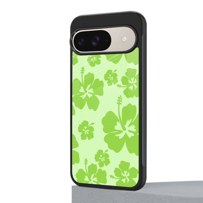 Wildflower Green google pixel 9 mobile cover | shockproof glass phone case