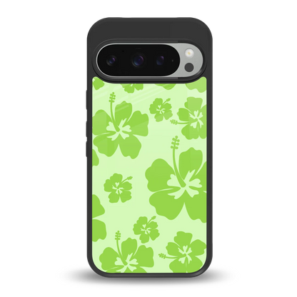 Wildflower Green back phone cover | glass case for google pixel 9 pro
