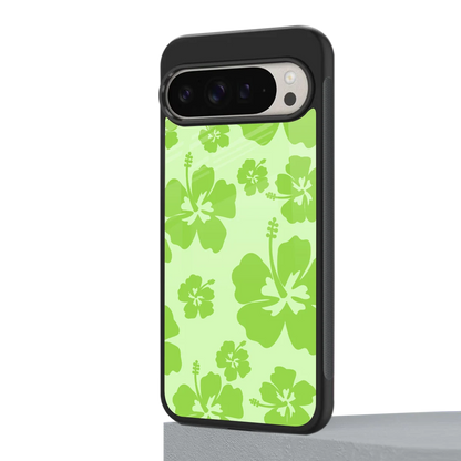 Wildflower Green google pixel 9 pro mobile cover | shockproof glass phone case