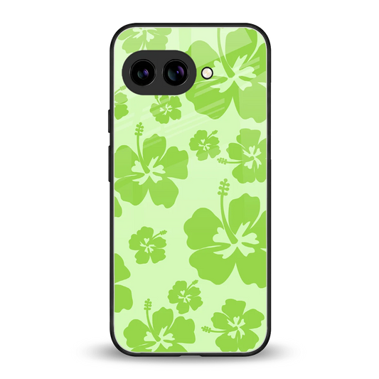 Wildflower Green back phone cover | glass case for google pixel 9a