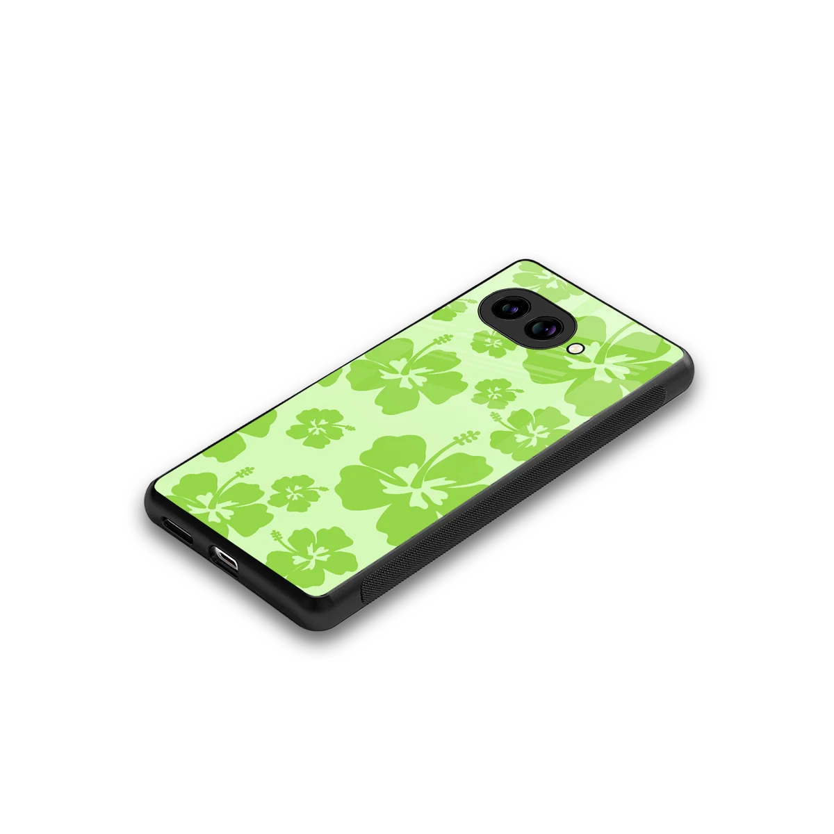 Wildflower Green stylish phone case for google pixel 10a | glossy glass and slim fit