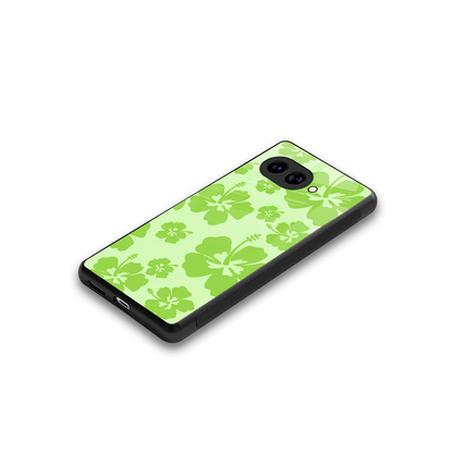 Wildflower Green stylish phone case for google pixel 10a | glossy glass and slim fit