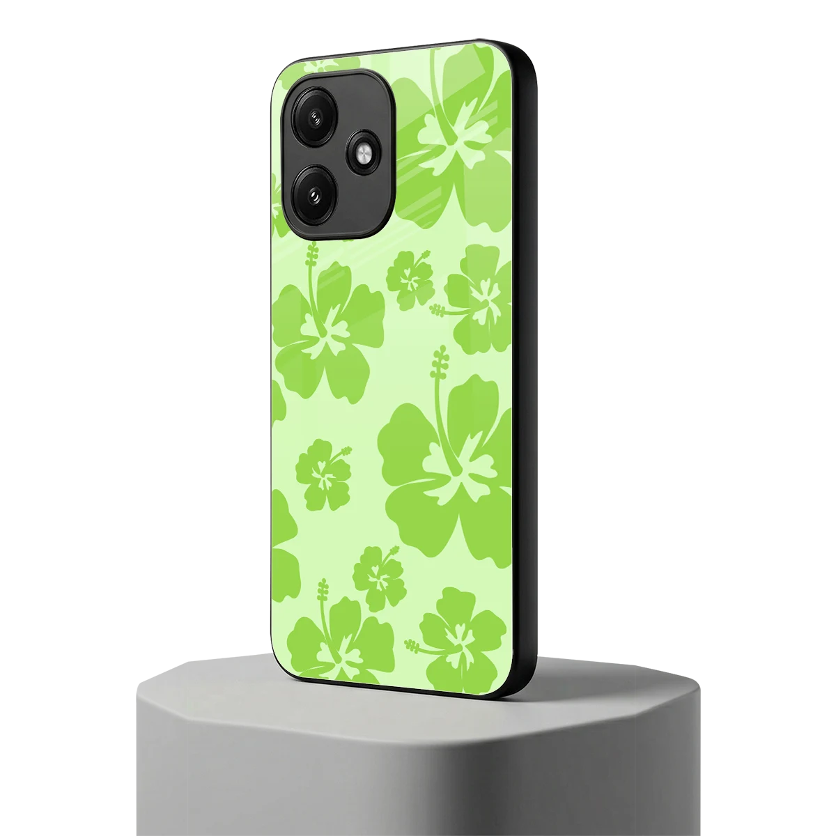 Wildflower Green redmi 12 5g mobile cover | shockproof glass phone case