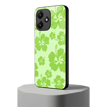 Wildflower Green redmi 12 5g mobile cover | shockproof glass phone case