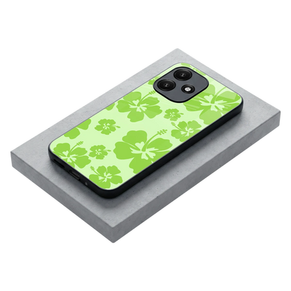 Wildflower Green stylish phone case for redmi 12 5g | glossy glass and slim fit