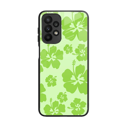 Wildflower Green back phone cover | glass case for samsung galaxy a23
