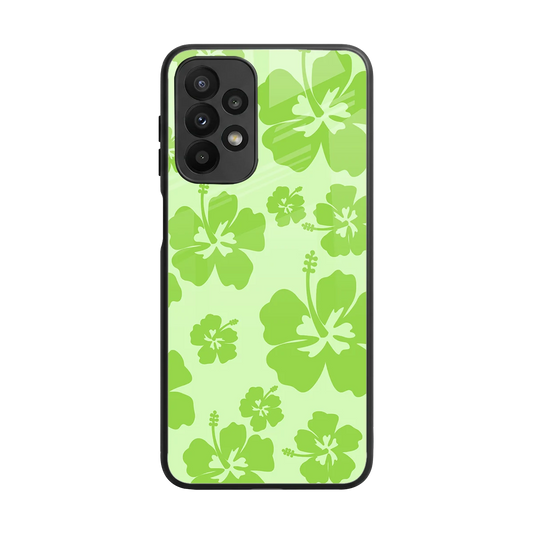 Wildflower Green back phone cover | glass case for samsung galaxy a23