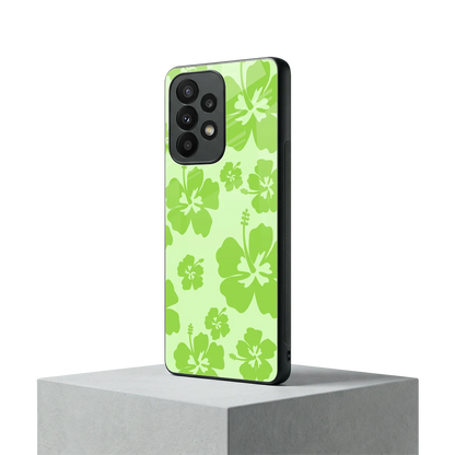 Wildflower Green samsung galaxy a23 mobile cover | shockproof glass phone case
