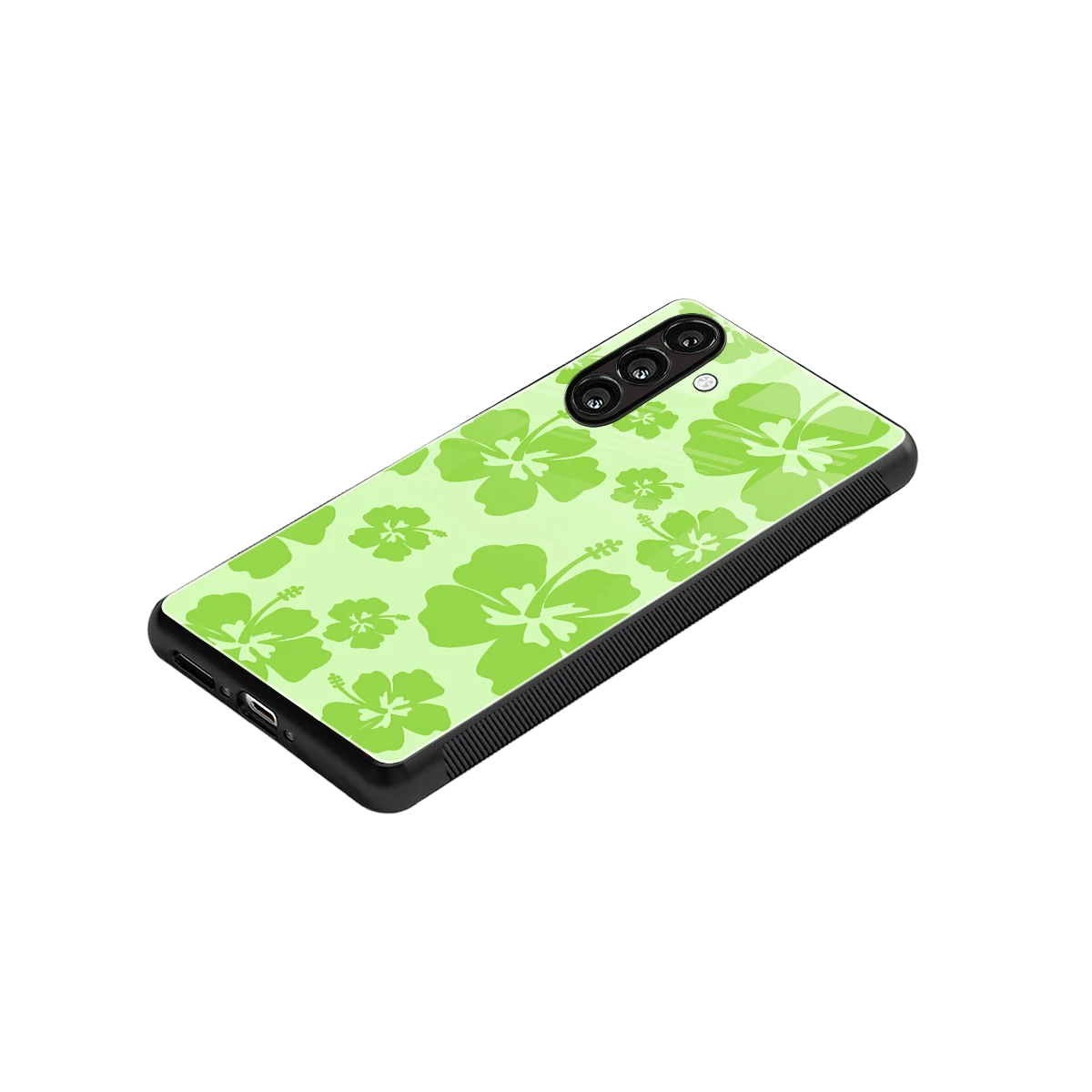 Wildflower Green stylish phone case for samsung galaxy a16 5g | glossy glass and slim fit