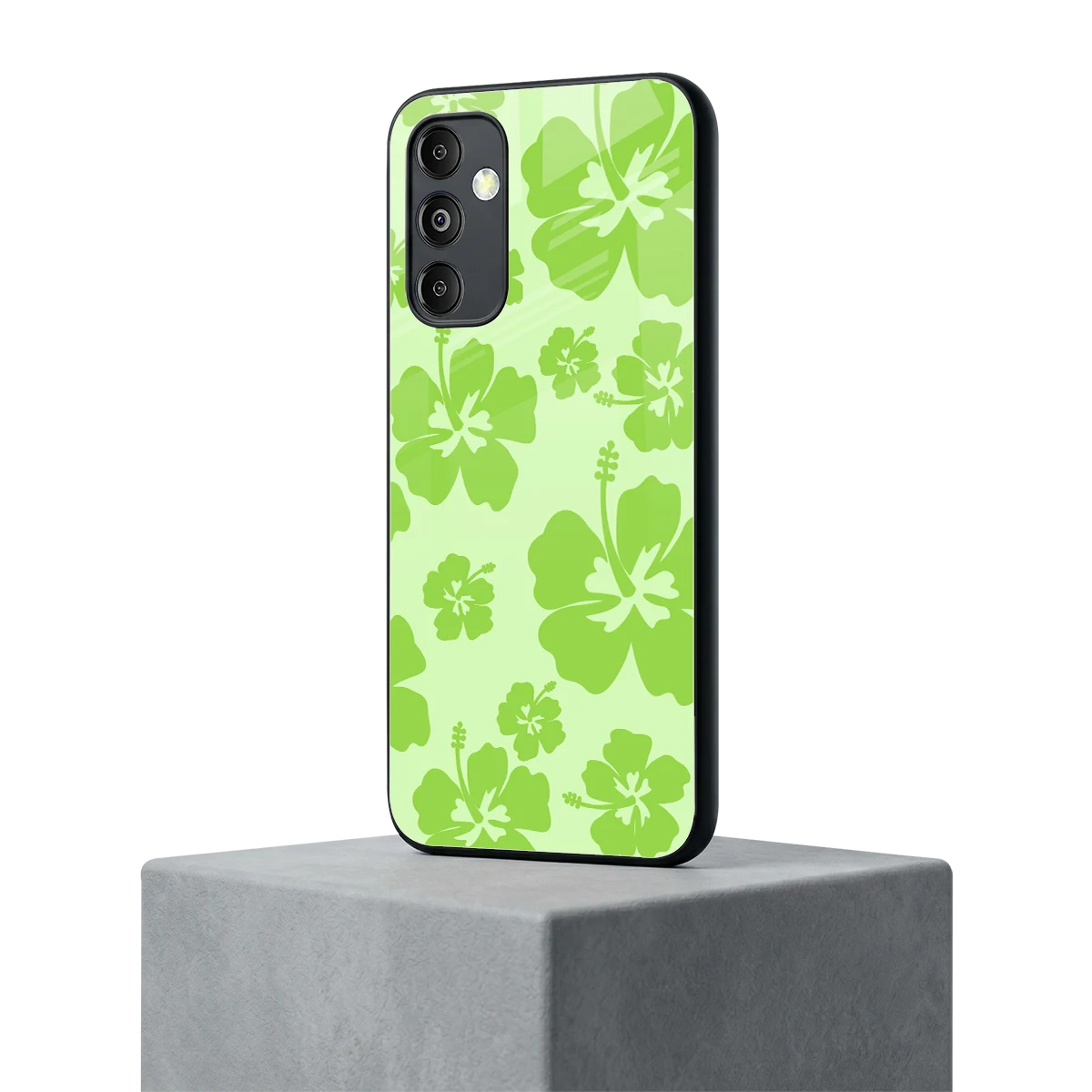 Wildflower Green samsung galaxy m14 5g mobile cover | shockproof glass phone case
