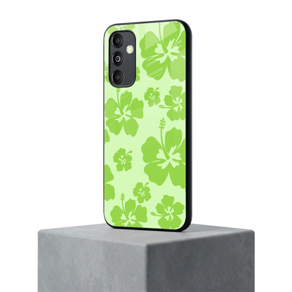 Wildflower Green samsung galaxy m14 5g mobile cover | shockproof glass phone case