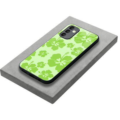 Wildflower Green stylish phone case for samsung galaxy m14 5g | glossy glass and slim fit