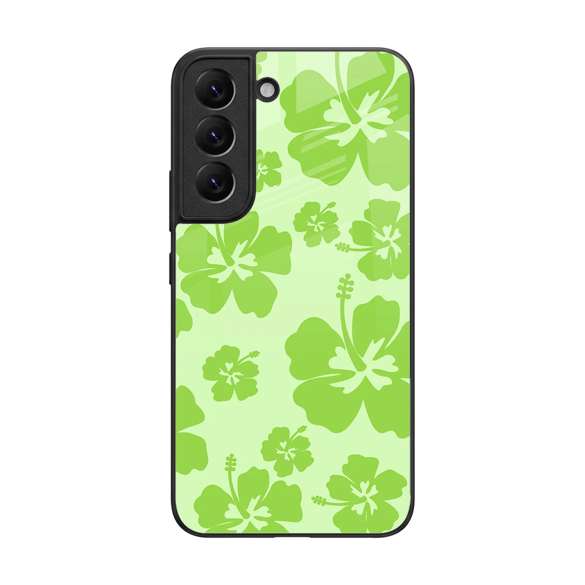 Wildflower Green back phone cover | glass case for samsung galaxy s22