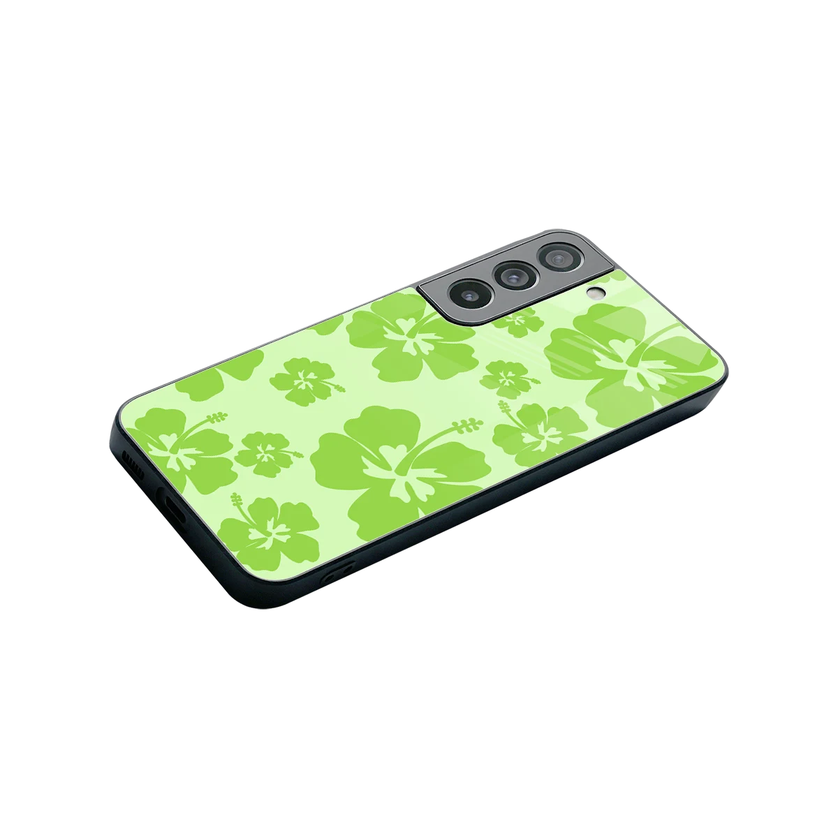 Wildflower Green stylish phone case for samsung galaxy s22 | glossy glass and slim fit