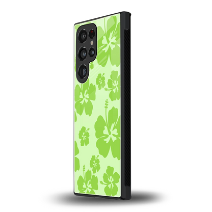 Wildflower Green samsung galaxy s24 ultra mobile cover | shockproof glass phone case