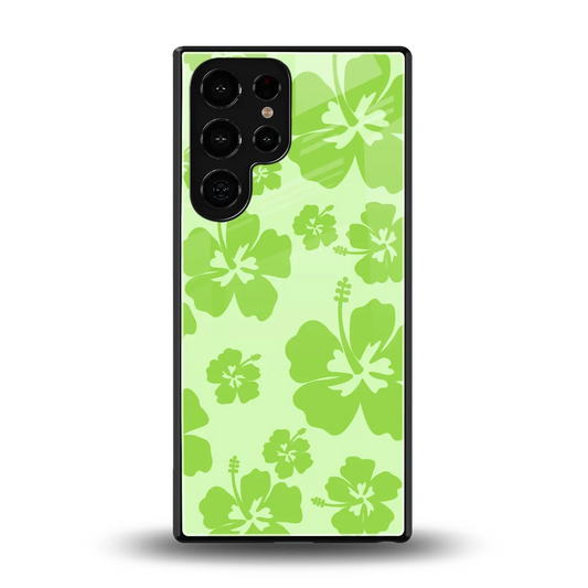 Wildflower Green back phone cover | glass case for samsung galaxy s25 ultra