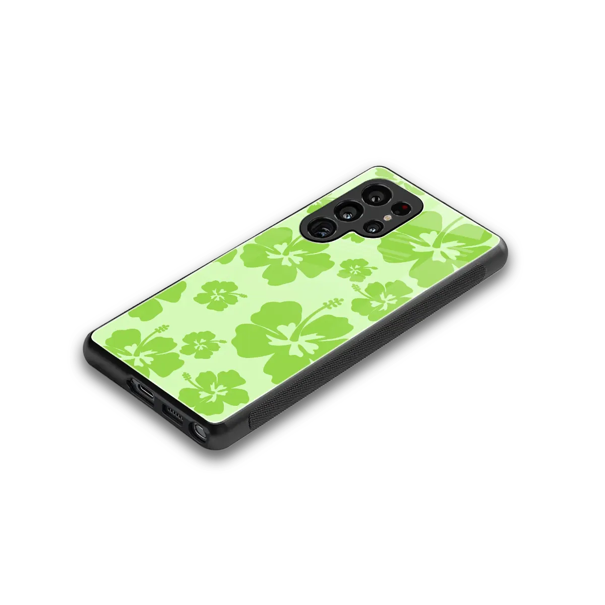Wildflower Green stylish phone case for samsung galaxy s25 ultra | glossy glass and slim fit