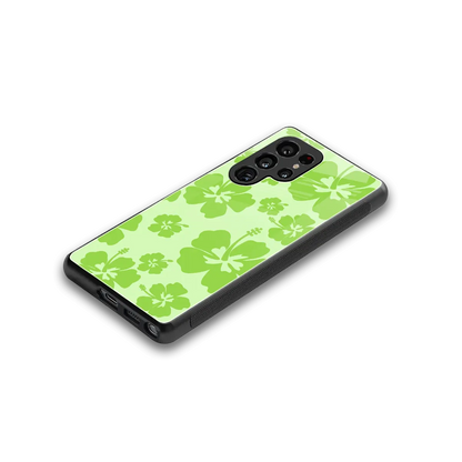Wildflower Green stylish phone case for samsung galaxy s25 ultra | glossy glass and slim fit