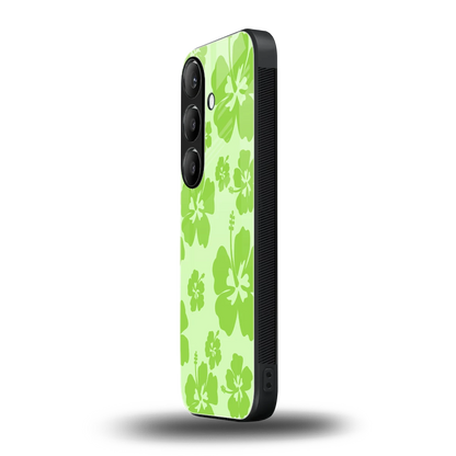 Wildflower Green samsung galaxy s24 mobile cover | shockproof glass phone case
