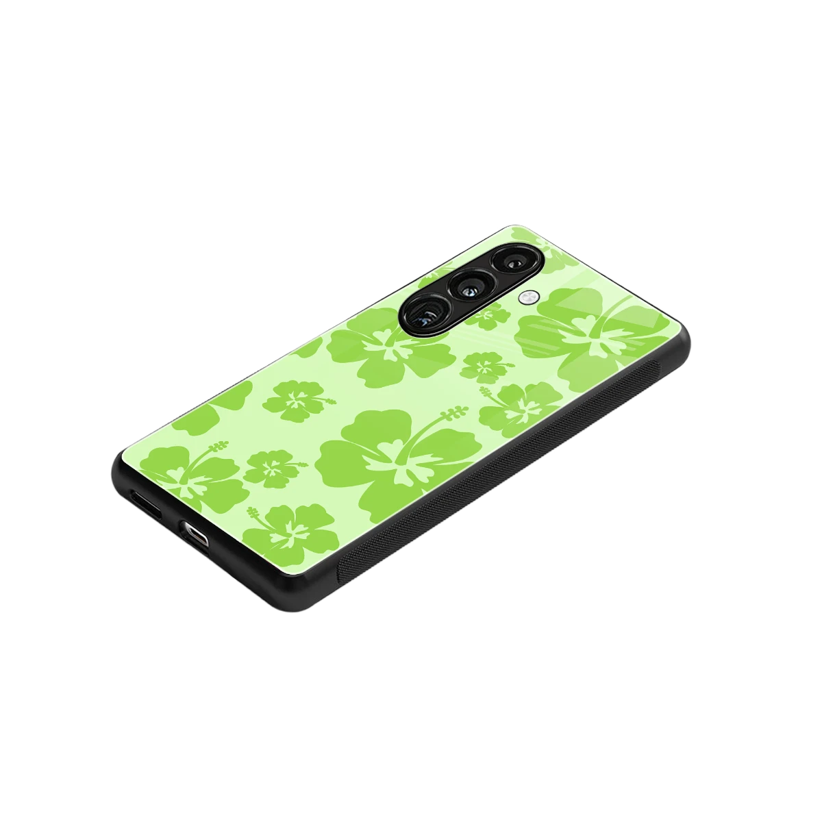 Wildflower Green stylish phone case for samsung galaxy s24 | glossy glass and slim fit