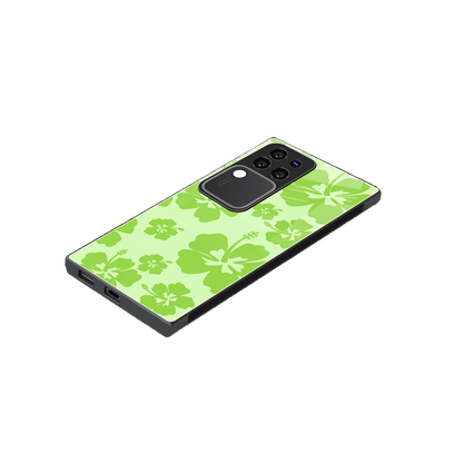 Wildflower Green stylish phone case forvivo v30 pro | glossy glass and slim fit
