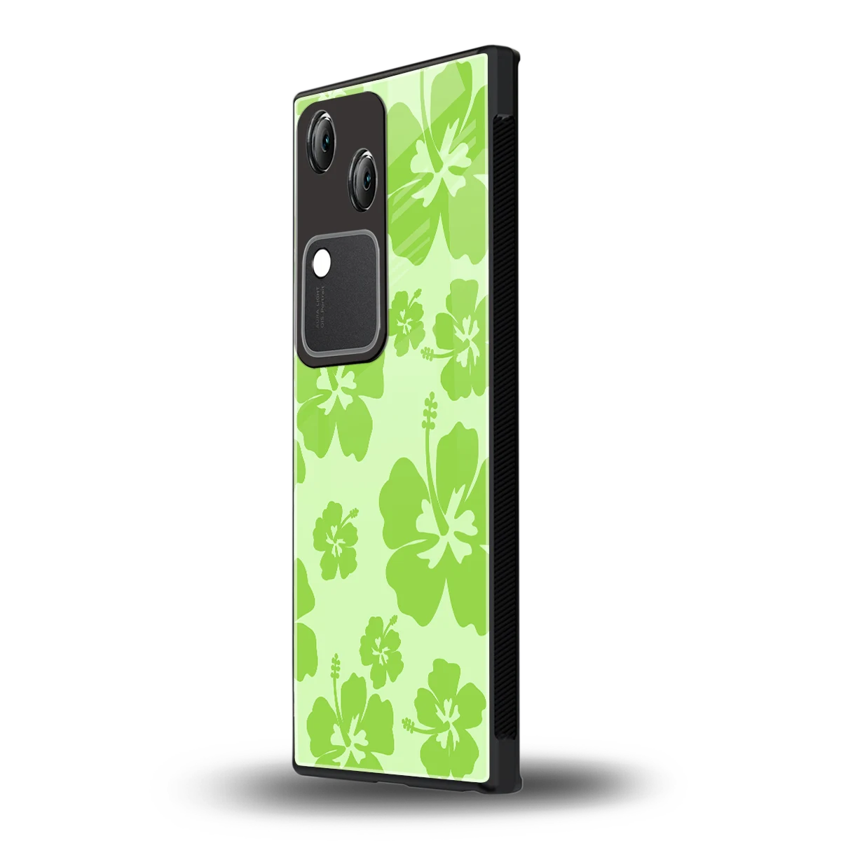 Wildflower Green vivo v30 mobile cover | shockproof glass phone case