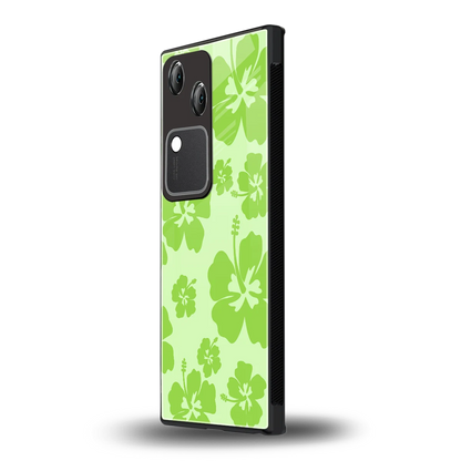 Wildflower Green vivo v30 mobile cover | shockproof glass phone case
