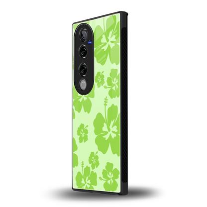 Wildflower Green vivo v40 pro mobile cover | shockproof glass phone case