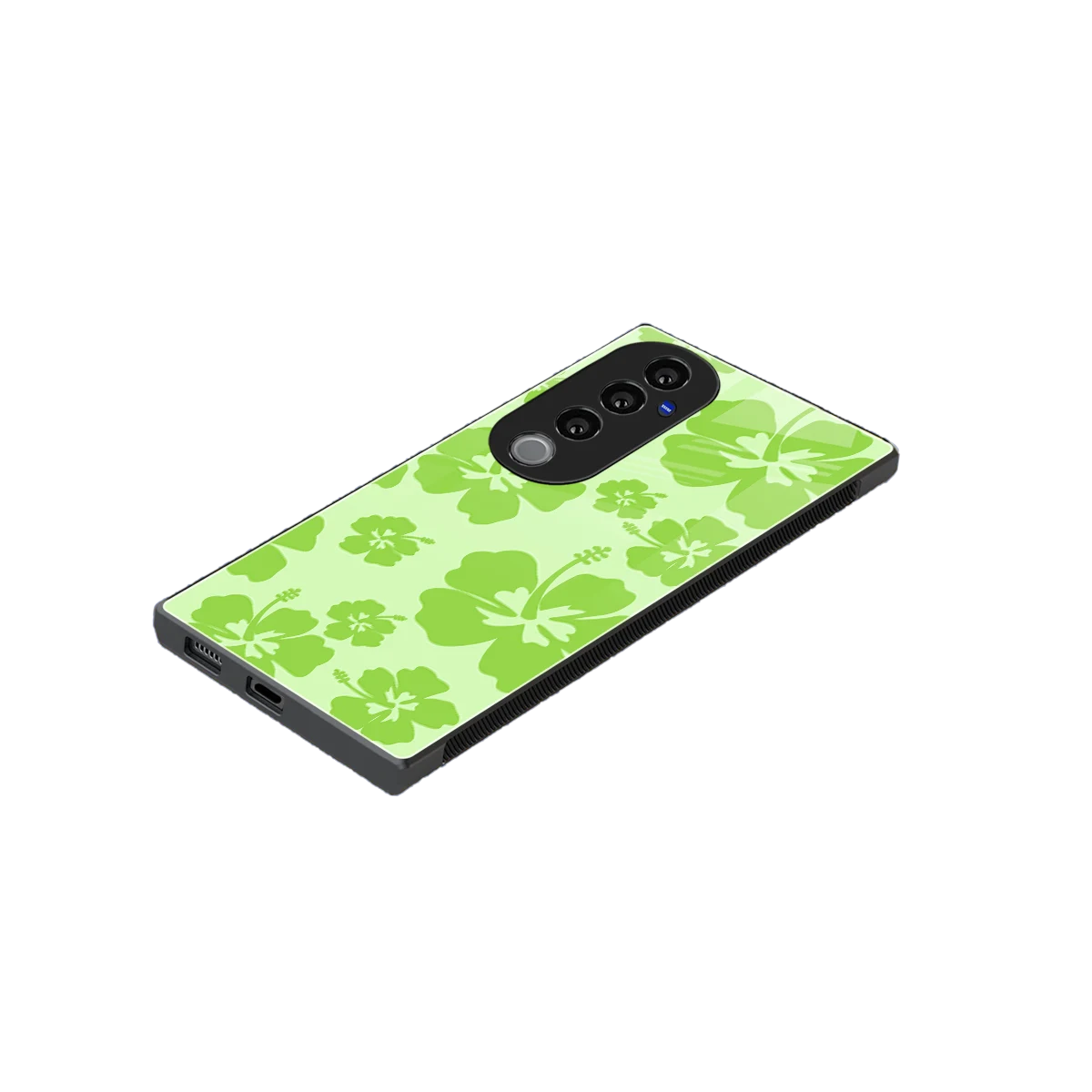 Wildflower Green stylish phone case for vivo v40 pro | glossy glass and slim fit