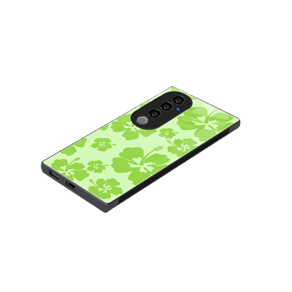 Wildflower Green stylish phone case for vivo v40 pro | glossy glass and slim fit